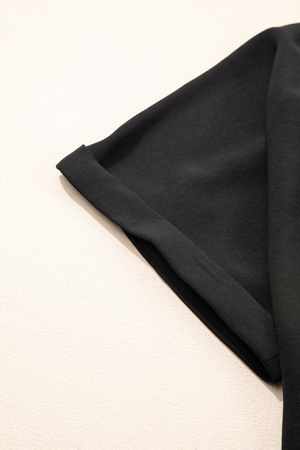 Black Soupked dos haut Hem Ve V manchette à couchet et t-shirt – Image 8