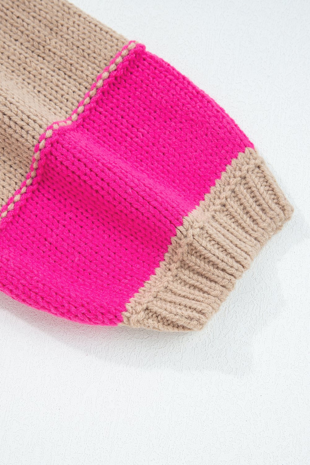 Bloc de couleur de rayures kaki plus taille de chute de taille – Image 8