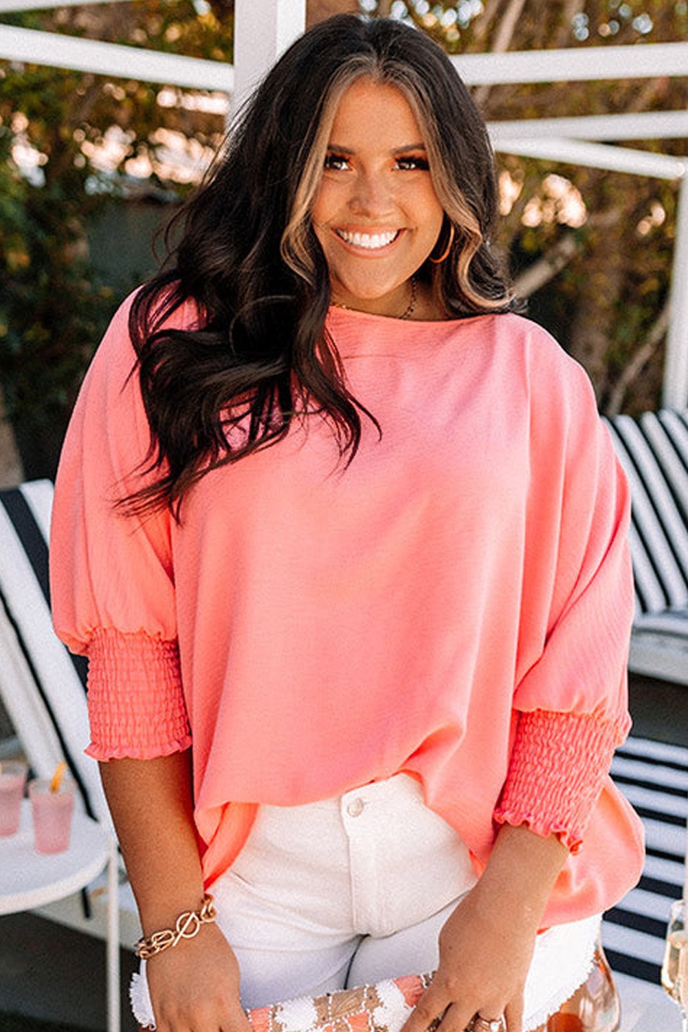 Blossom CHERRRED CUFFS Half mandeve plus taille de taille de taille – Image 6